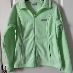 Columbia Fleece Zip Up Jacket Mint Green